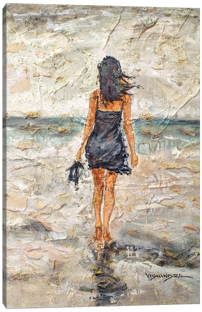 Beach Girl II Canvas Art Print