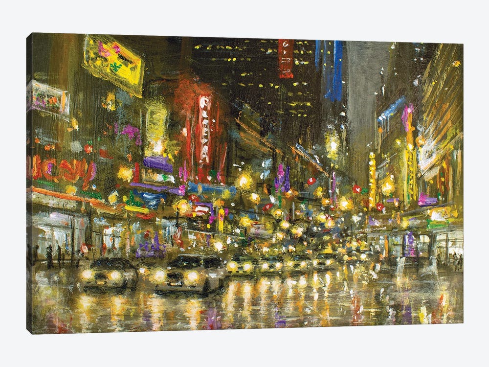 New York In Night XXXI by Vishalandra Dakur 1-piece Art Print
