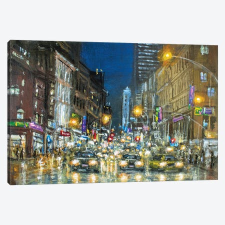 New York In Night XXXIV Canvas Print #VDR32} by Vishalandra Dakur Canvas Art Print