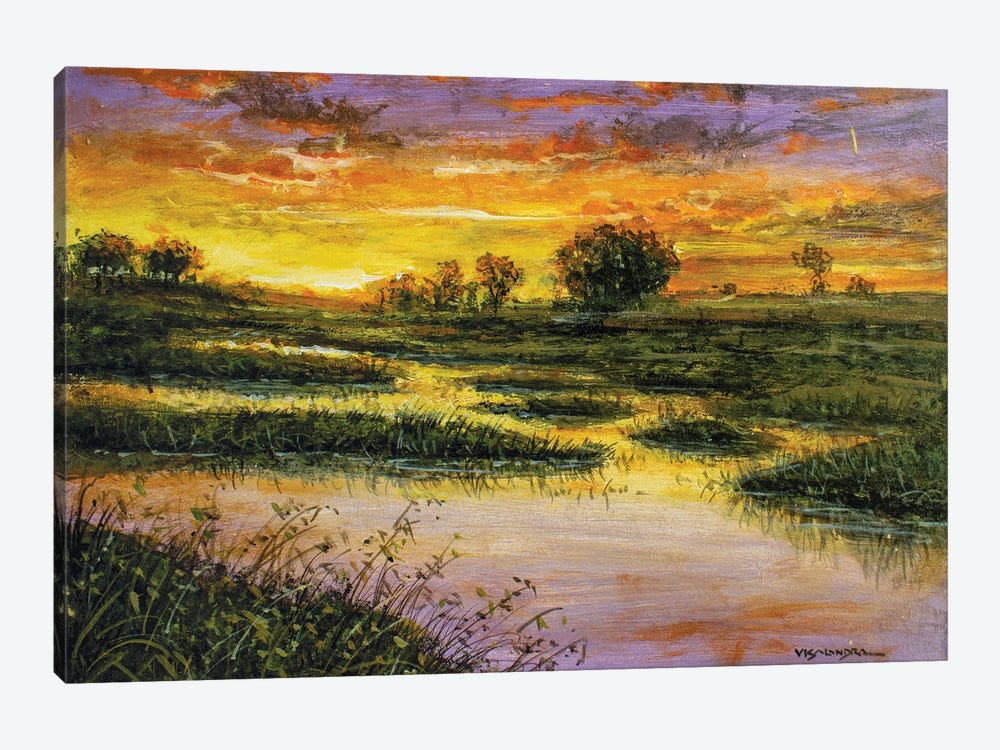 Marsh Meadows by Vishalandra Dakur 1-piece Art Print