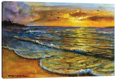 Beach II Canvas Art Print - Vishalandra Dakur