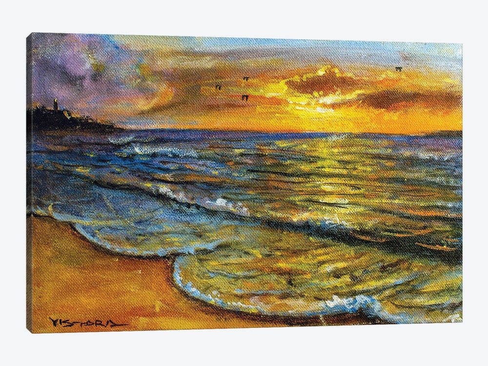 Beach II by Vishalandra Dakur 1-piece Canvas Art Print