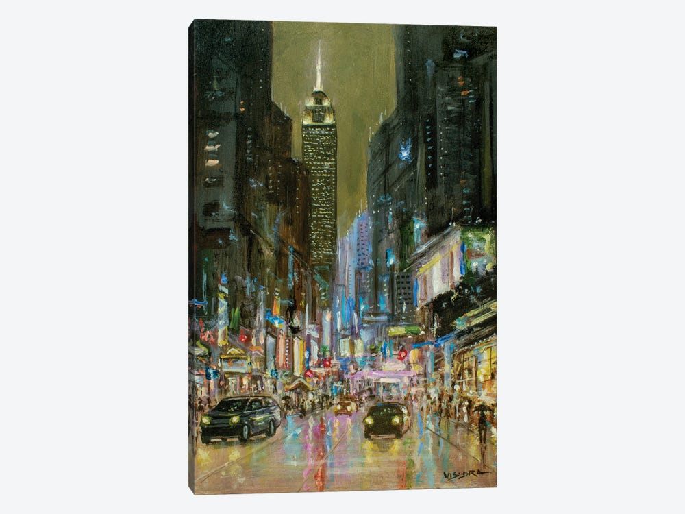 New York City In Rain II by Vishalandra Dakur 1-piece Canvas Wall Art