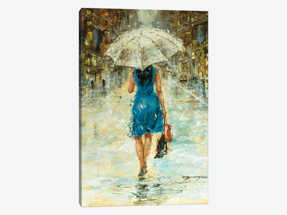 New York City In Rain II by Vishalandra Dakur 1-piece Art Print