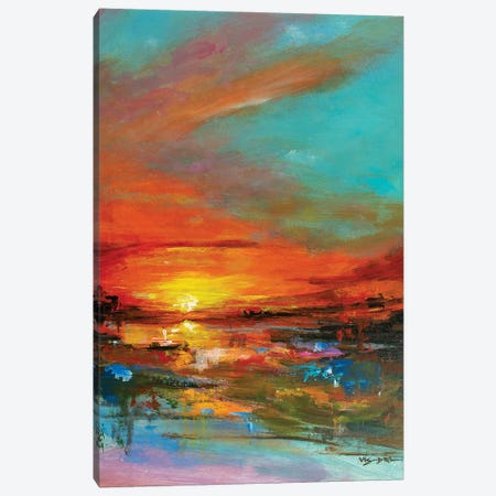 Sunset III Canvas Print #VDR57} by Vishalandra Dakur Canvas Wall Art
