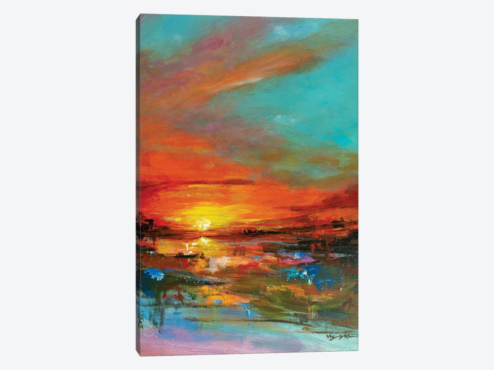 Sunset III by Vishalandra Dakur 1-piece Canvas Print