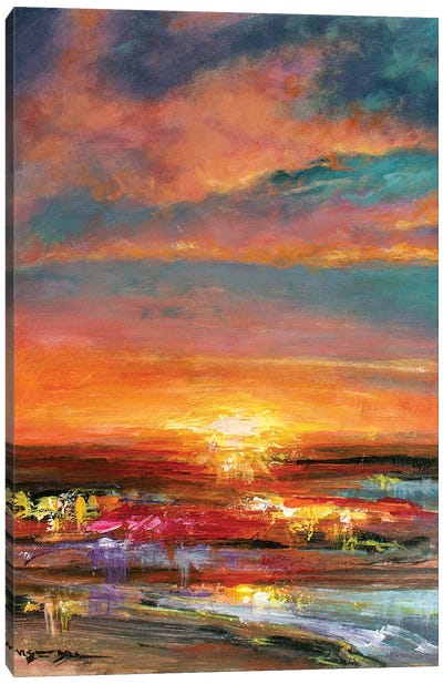 Sunset V Canvas Art Print - Vishalandra Dakur