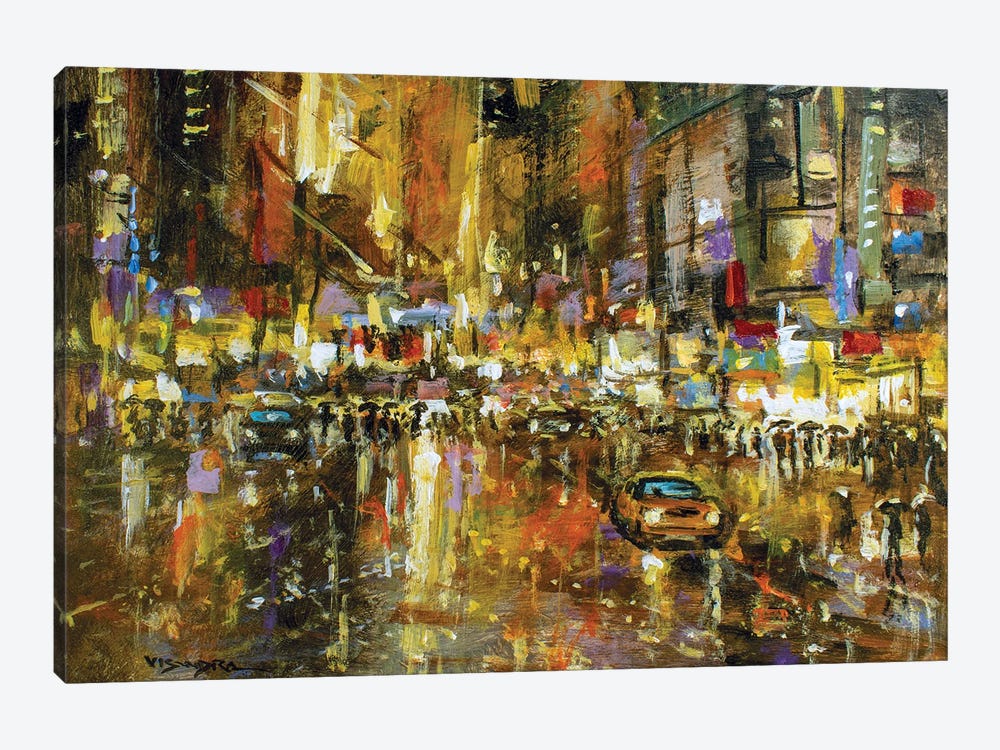 New York City II by Vishalandra Dakur 1-piece Canvas Art Print