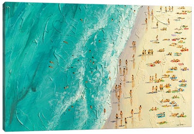Summer Beach Canvas Art Print - Vishalandra Dakur
