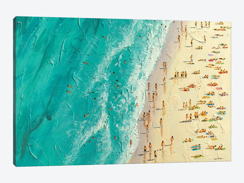 Summer Beach by Vishalandra Dakur 1-piece Canvas Art Print