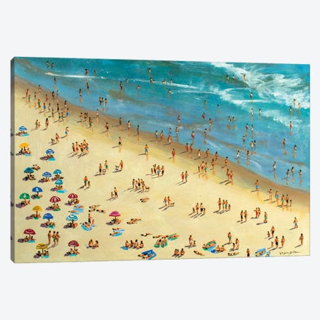 Summer Beach8 Canvas Print #VDR63} by Vishalandra Dakur Canvas Artwork
