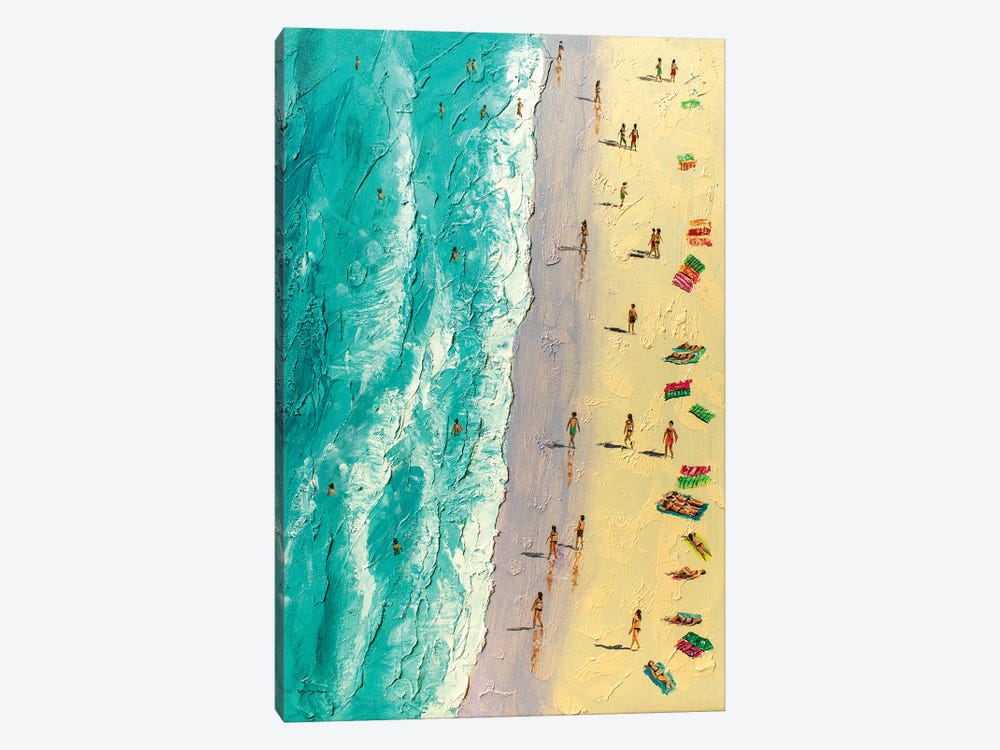 Walking On The Beach by Vishalandra Dakur 1-piece Canvas Print