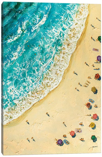 Rolling Sea Waves Canvas Art Print