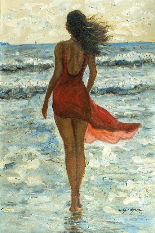 Girl In The Beach