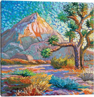 Sunny Desert Canvas Art Print - Artists Like Van Gogh