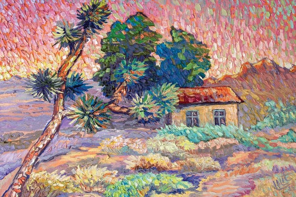 Sunset In Desert
