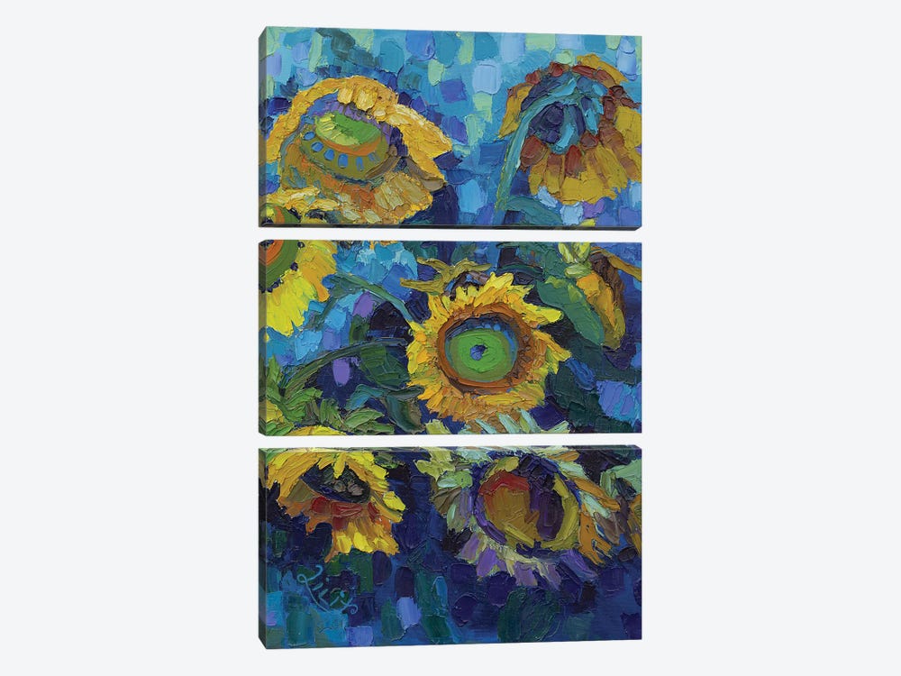 Sunflowers by Lilit Vardanyan 3-piece Art Print