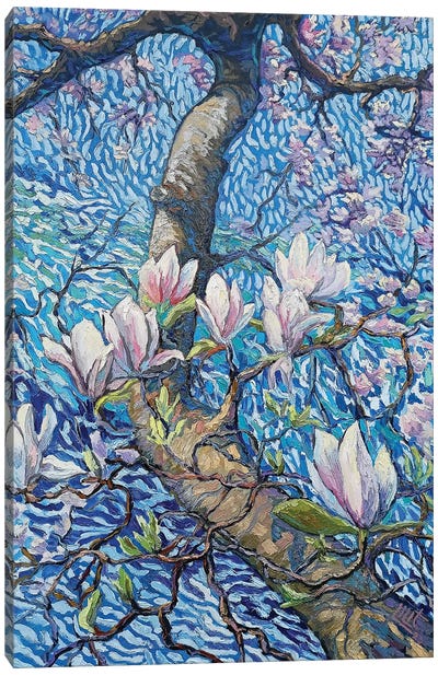Magnolia Canvas Art Print - Lilit Vardanyan