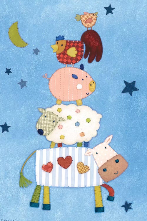 Farm Friends by Viv Eisner wall art