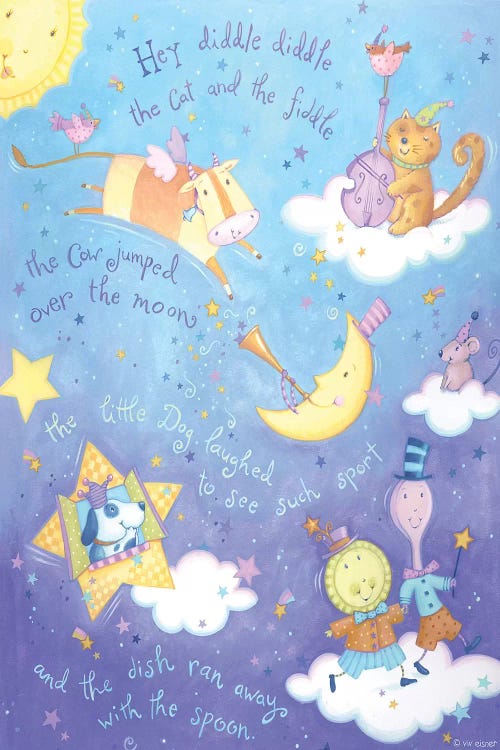 Rhyme III Fiddle by Viv Eisner wall art