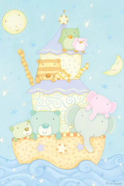 Judaism: Ark II, Yellow Border by Viv Eisner