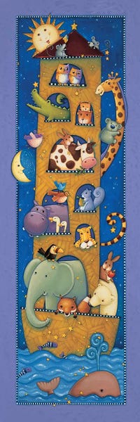 Kids Ocean Life Art: Ark VI by Viv Eisner