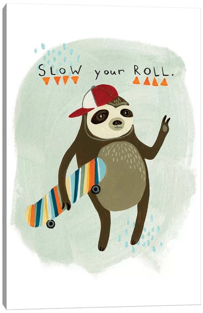Hipster Sloth I Canvas Art Print