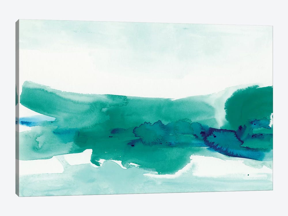 Teal Coast II by June Erica Vess 1-piece Canvas Artwork