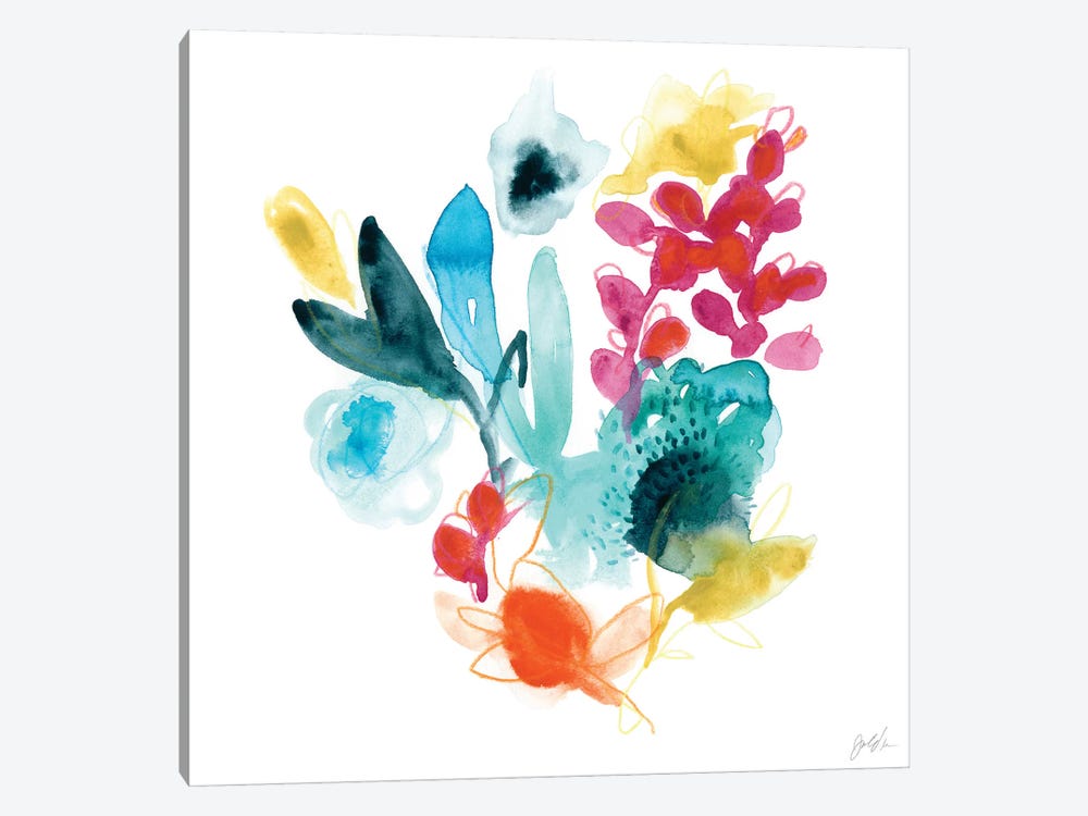 Bloom Spectrum I by June Erica Vess 1-piece Canvas Art