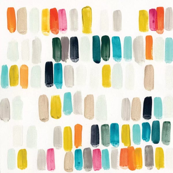 Large Modern Art - Canvas Prints: Bright Swatches I by June Erica Vess