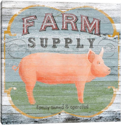Farm Supply II Canvas Art Print - Farmhouse Kitchen Art