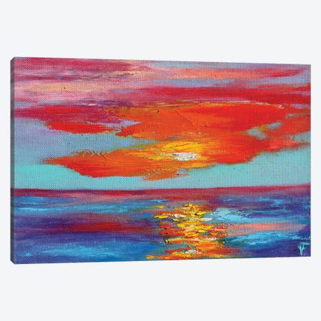 Sunset Canvas Print #VFP102} by Viktoriya Filipchenko Art Print