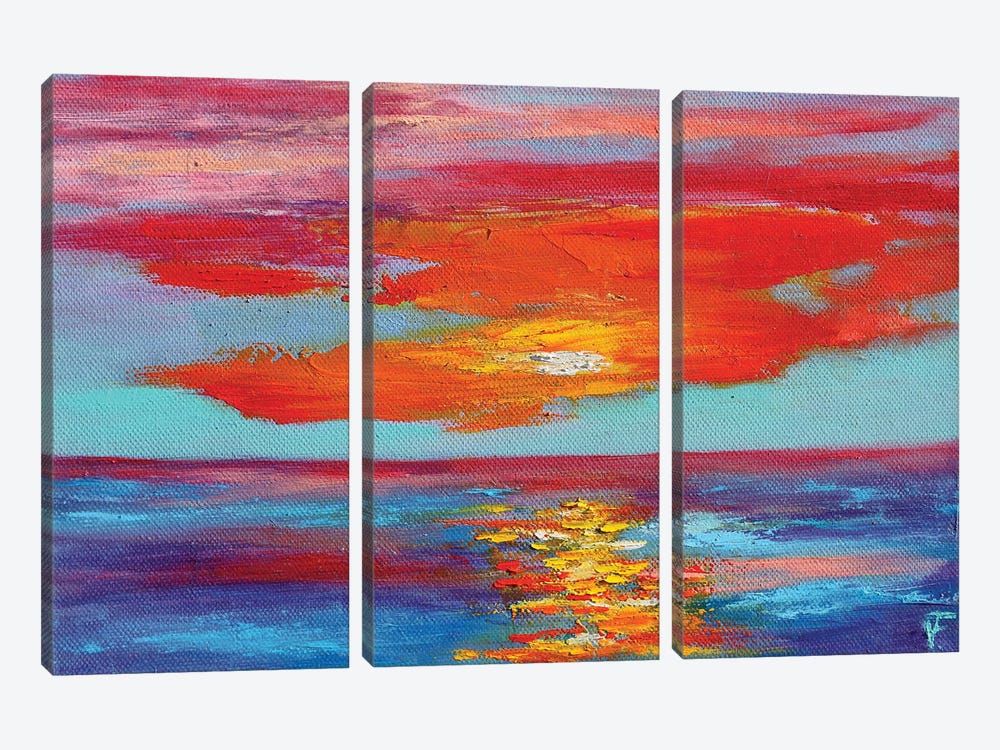 Sunset by Viktoriya Filipchenko 3-piece Canvas Art Print