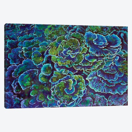 Blue Corals Canvas Print #VFP104} by Viktoriya Filipchenko Canvas Wall Art