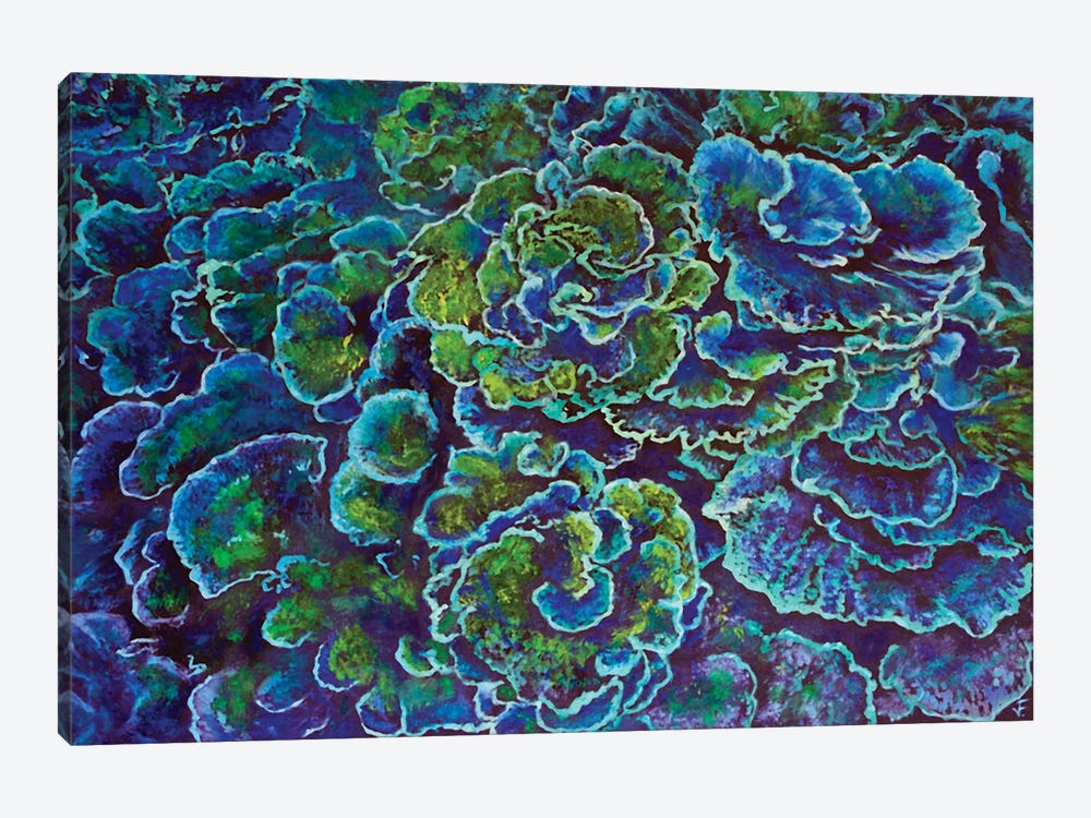 Blue Corals by Viktoriya Filipchenko 1-piece Canvas Print