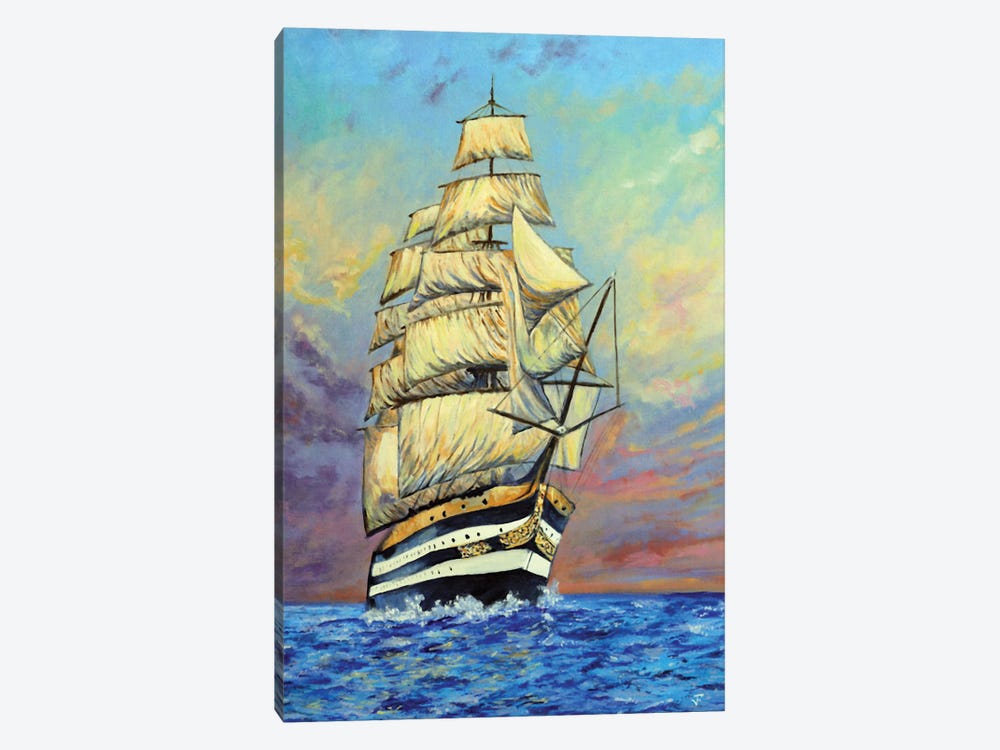 Amerigo Vespucci Ship by Viktoriya Filipchenko 1-piece Art Print