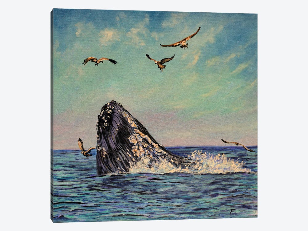 Whale by Viktoriya Filipchenko 1-piece Art Print