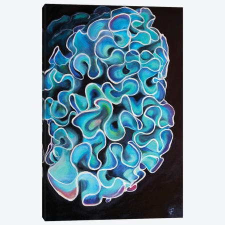 Blue Coral Canvas Print #VFP118} by Viktoriya Filipchenko Canvas Artwork