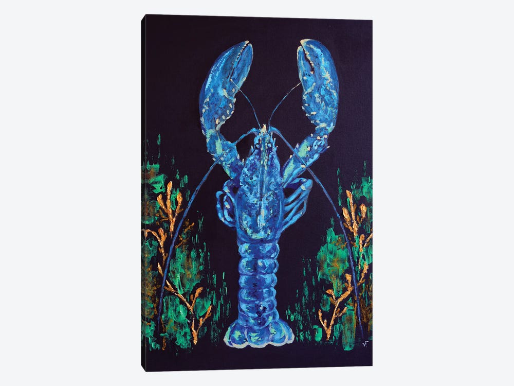 Lobster Blue by Viktoriya Filipchenko 1-piece Canvas Print