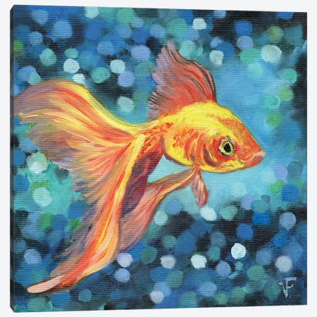 Goldfish II Canvas Print #VFP133} by Viktoriya Filipchenko Canvas Art