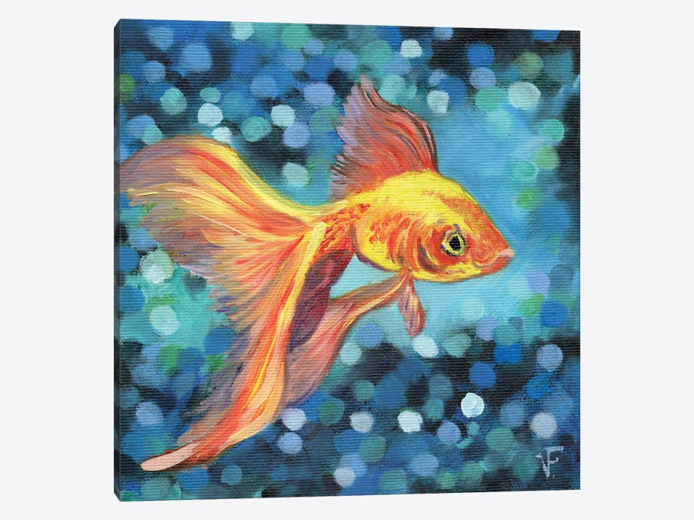 Goldfish II by Viktoriya Filipchenko 1-piece Canvas Print