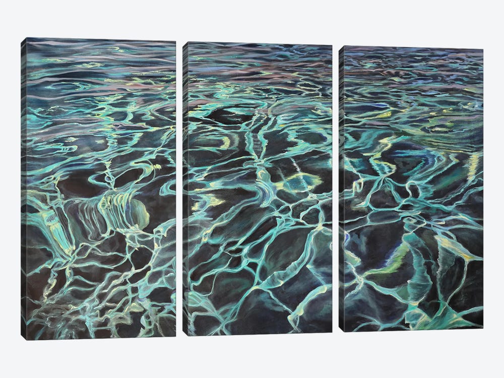 Deep Water by Viktoriya Filipchenko 3-piece Canvas Art Print