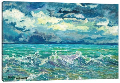The Stormy Sea Canvas Art Print - Viktoriya Filipchenko