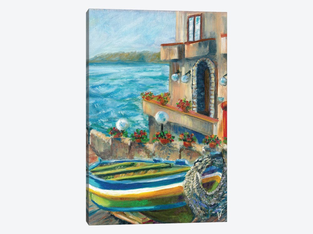 Italian Boat by Viktoriya Filipchenko 1-piece Canvas Art