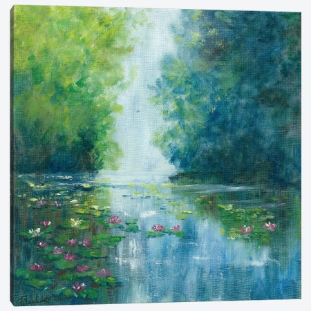 Pond Lily Water Canvas Print #VFP26} by Viktoriya Filipchenko Canvas Artwork