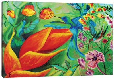Colibri Canvas Art Print - Viktoriya Filipchenko