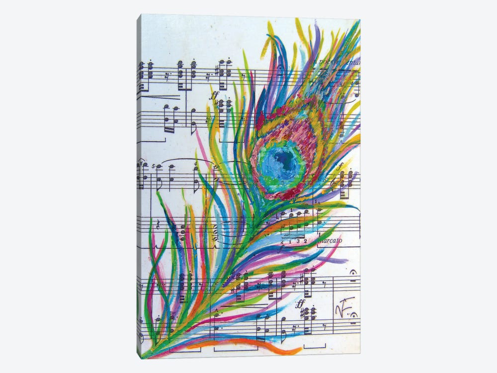 The Peacock Feather by Viktoriya Filipchenko 1-piece Art Print