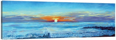 Sunrise Seascape Canvas Art Print - Viktoriya Filipchenko