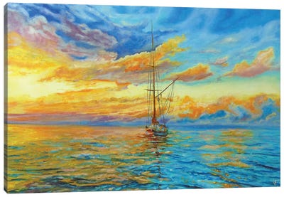 Bright Colors Seascape Canvas Art Print - Viktoriya Filipchenko