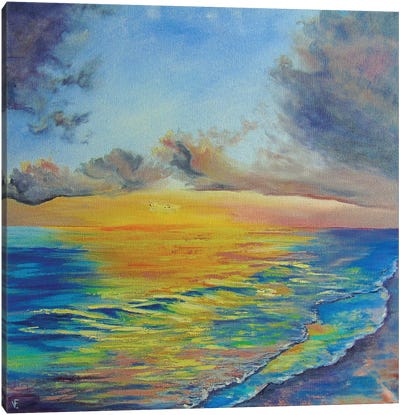The Sunset Canvas Art Print - Viktoriya Filipchenko